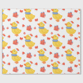 Weihnachtsente, Ornamente und Geschenke Geschenkpapier (Flach)