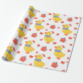 Weihnachtsente, Ornamente und Geschenke Geschenkpapier (Ungerollt)