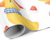 Weihnachtsente, Ornamente und Geschenke Geschenkpapier (Rolleneckpunkt)