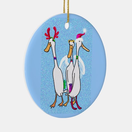Weihnachtsenten Keramikornament (Rechts)
