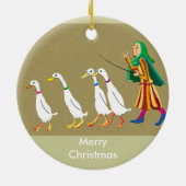 Weihnachtsenten Keramikornament (Hinten)