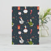 Weihnachtsenten Party Einladung (Stehend Vorderseite)