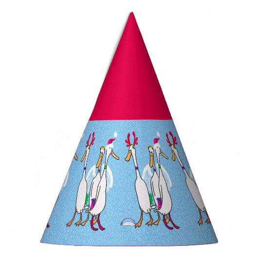 Weihnachtsenten Partyhütchen (Links)