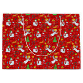 Weihnachtsentwurf Große Geschenktüte (Vorderseite)
