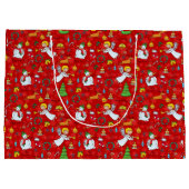 Weihnachtsentwurf Große Geschenktüte (Rückseite)