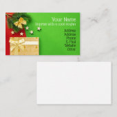 Weihnachtsentwurf Visitenkarte (Vorne/Hinten)