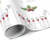 Weihnachtsentwurfnetball-Thema Geschenkpapier (Rolleneckpunkt)