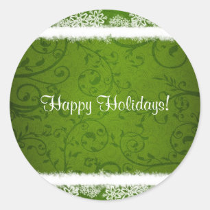 Weihnachtsentwurfs-Aufkleber Runder Aufkleber