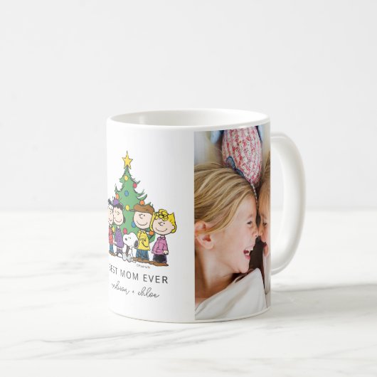 Weihnachtserden | Beste Mama je Foto Kaffeetasse (VorderseiteRechts)