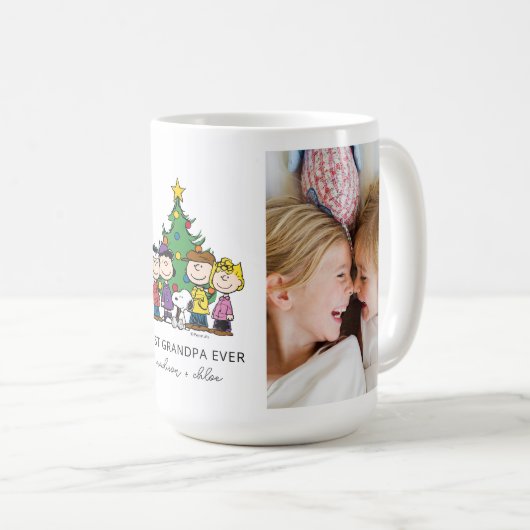 Weihnachtserden | Bestes Opa-Foto je Kaffeetasse (VorderseiteRechts)