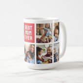 Weihnachtserden | Mama FotoCollage Kaffeetasse (VorderseiteRechts)