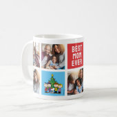 Weihnachtserden | Mama FotoCollage Kaffeetasse (Vorderseite Links)