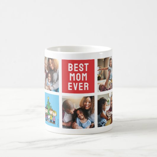 Weihnachtserden | Mama FotoCollage Kaffeetasse (Mittel)