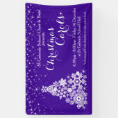 Weihnachtsereignisscheinbaumultraviolettfahne Banner (Vertikal)