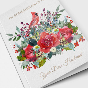 Weihnachtserinnerung Liebe Husband-Beileid Feiertagskarte