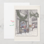 Weihnachtserinnerungen auf Field's Flat Weihnachts Feiertagskarte (Vorne/Hinten)