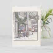 Weihnachtserinnerungen auf Field's Flat Weihnachts Feiertagskarte (Stehend Vorderseite)