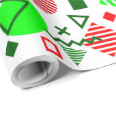 Weihnachtserinnerungen der 90er Jahre Geschenkpapier (Rolleneckpunkt)