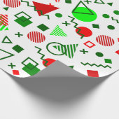 Weihnachtserinnerungen der 90er Jahre Geschenkpapier (Ecke)