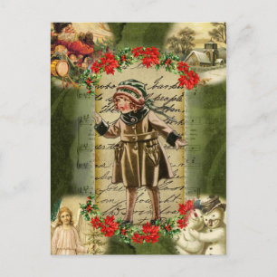 Weihnachtserinnerungen Feiertagspostkarte