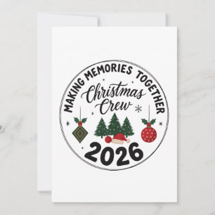 Weihnachtserinnerungen gemeinsam Christmas Crew 20 Einladung