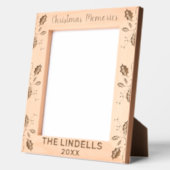 WeihnachtsErinnerungen Holly Verlasst Individuelle Geätzte Rahmen (Links)