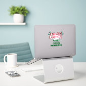 Weihnachtserinnerungen schaffen aufkleber (Laptop auf Schreibtisch)
