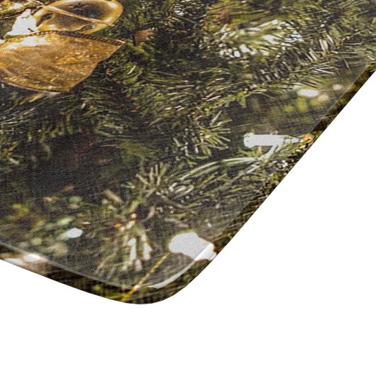 WeihnachtsErinnerungen Schneidebrett (Ecke)