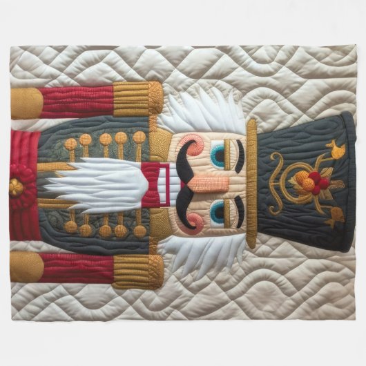 Weihnachtsernährstoff gestoppt fleecedecke (Vorderseite (Horizontal))