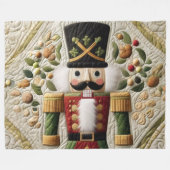Weihnachtsernährstoff gestoppt fleecedecke (Vorderseite (Horizontal))