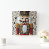 Weihnachtsernährstoff gestoppt quadratische wanduhr (Zuhause)