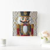 Weihnachtsernährstoff gestoppt quadratische wanduhr (Zuhause)