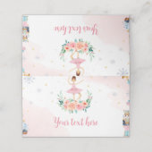 Weihnachtsernährungsmittel Geburtstagsfeier-Platzk Platzkarte (Außenseite Aufgefaltet)