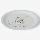 Weihnachtsernährungsmittel Pappteller (Schrägansicht)