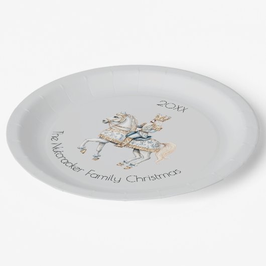 Weihnachtsernährungsmittel Pappteller (Schrägansicht)