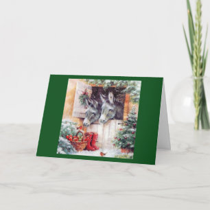 Weihnachtsesel Feiertagskarte