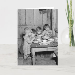 Weihnachtsessen 1936 feiertagskarte