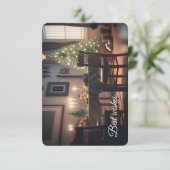 Weihnachtsessen Dankeskarte (Stehend Vorderseite)