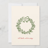 Weihnachtsessen der Familie Hand extravagantes Ret Ankündigung (Rückseite)