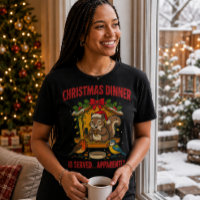 Weihnachtsessen Eichhörnchen Lustiges T-Shirt
