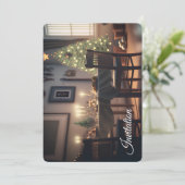 Weihnachtsessen Einladung (Stehend Vorderseite)