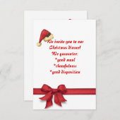 Weihnachtsessen, Einladung (Vorne/Hinten)