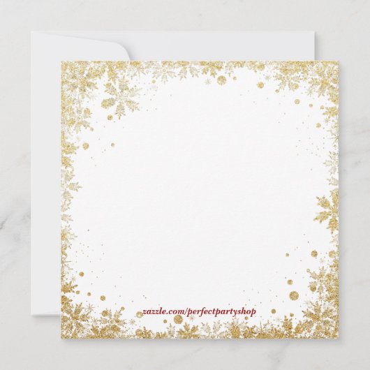 Weihnachtsessen Einladung (Rückseite)