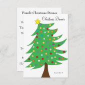 Weihnachtsessen Einladung (Vorne/Hinten)