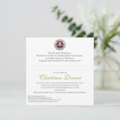 Weihnachtsessen Einladung (Stehend Vorderseite)