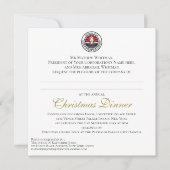 Weihnachtsessen Einladung (Vorderseite)