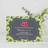 Weihnachtsessen Einladung (Stehend Vorderseite)