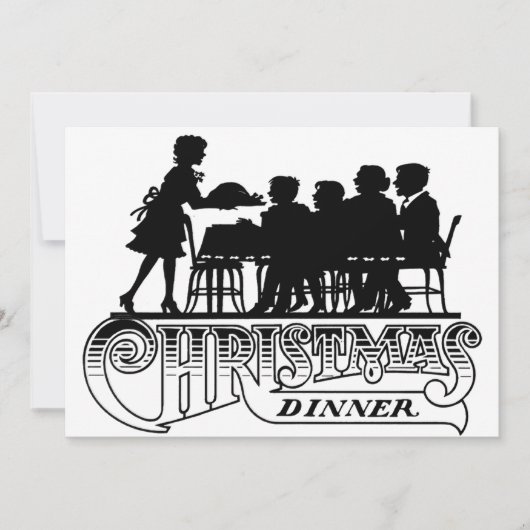 Weihnachtsessen Einladung (Vorderseite)