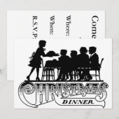 Weihnachtsessen Einladung (Vorne/Hinten)