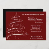 Weihnachtsessen Einladung (Vorne/Hinten)